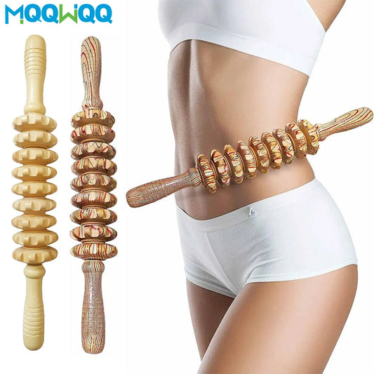 ReviveRoll 9X Wooden Massager - Ultimate Body Relief & Cellulite Fighter