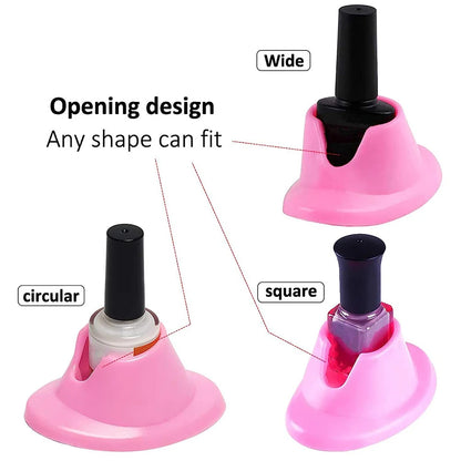 No-Spill Nail Grip: Hands-Free Polish Holder