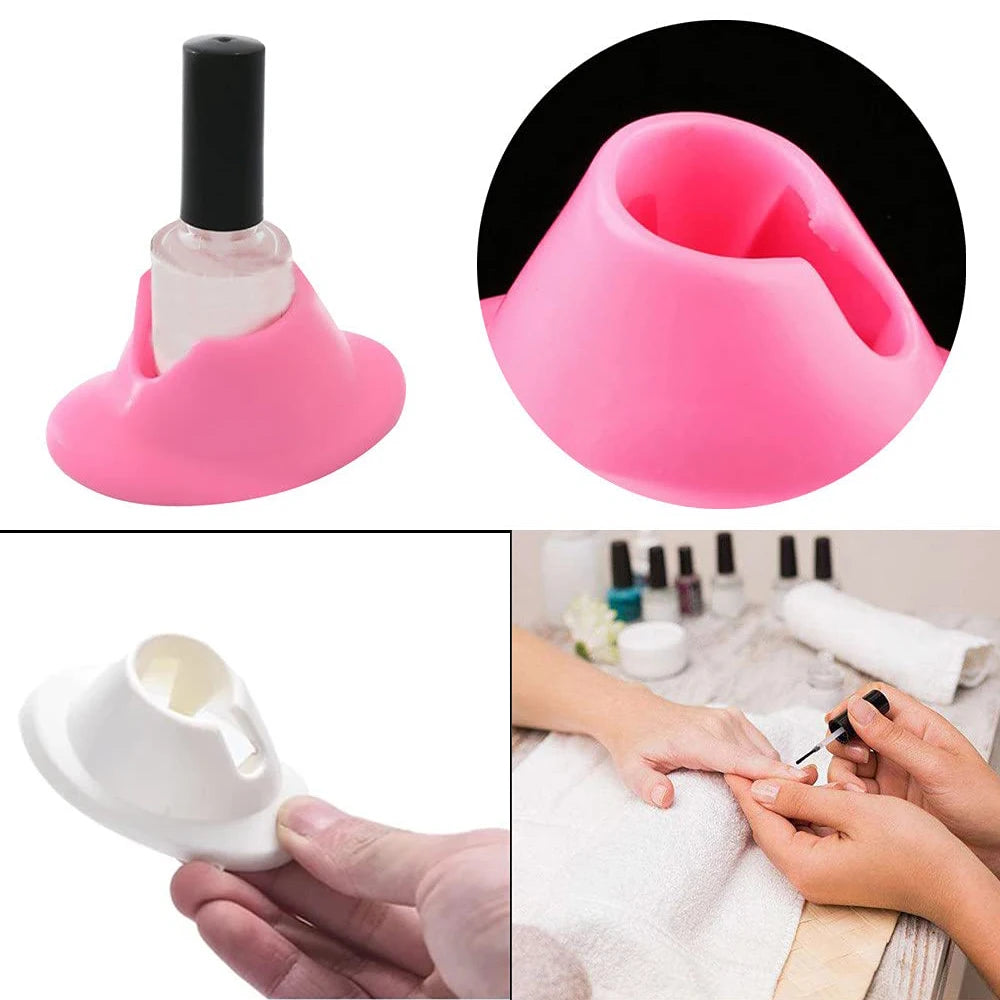 No-Spill Nail Grip: Hands-Free Polish Holder