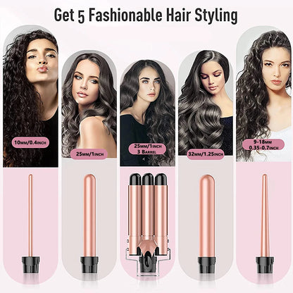 StyleFlex 5-in-1 Curl Creator - Effortless Styling. Limitless Possibilities