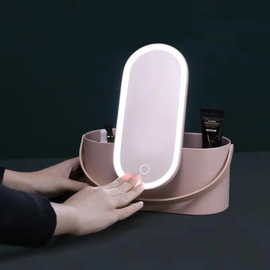 LuxeLuminate: LED Makeup Storage Case