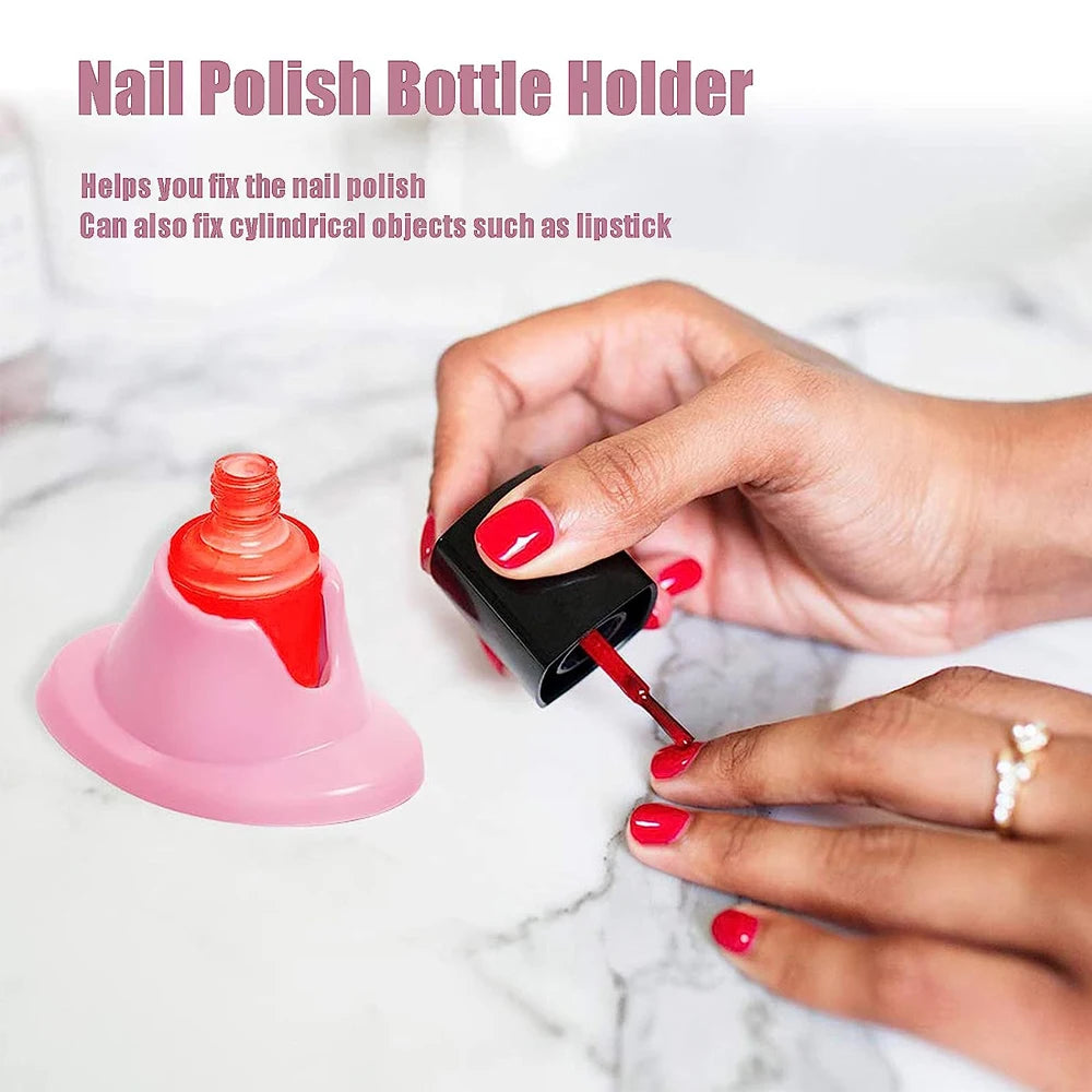 No-Spill Nail Grip: Hands-Free Polish Holder