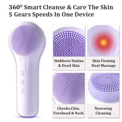 LuxeWave Waterproof Facial Brush